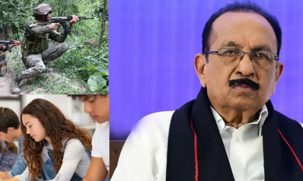 காஷ்மீரில் சிக்கியுள்ள மாணவர்களை மீட்க கோரி வைகோ கடிதம்