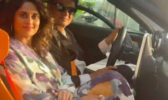 "The car that got wrecked" - Ajith Shalini