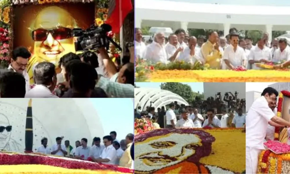 கருணாநிதி 102வது பிறந்தநாள் - முதலமைச்சர் மு.க.ஸ்டாலின் மரியாதை!