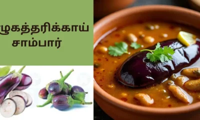 இன்றைய சமையல் : முழுகத்தரிக்காய் சாம்பார்